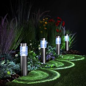 Midi Prism Stainless Steel Bollard Connectable Lights - Set of 4